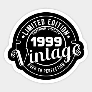 1999 VINTAGE - 22Th BIRTHDAY GIFT Sticker